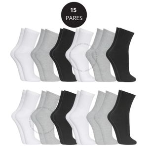 Kit Ate 15 Pares Meia Cano Alto Algodão Unissex 36-42