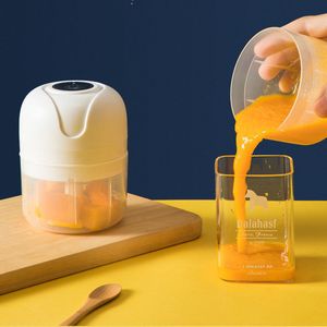 Mini Processador Triturador Sem Fio Elétrico 250ML De Alimentos Para Legumes Alho Gengibre