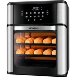 Fritadeira Air Fryer Forno Oven 12L Mondial AFON-12L-BI 2000W Sem Oléo