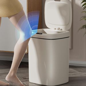 Lixeira com Sensor Automático Inteligente Abre Fácil em Toque Cesto Lixo Banheiro Cozinha Escritório 16 Litros