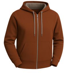 Blusa Masculina Moletom Zíper Blusa De Frio
