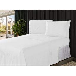 Jogo De Lençol Queen Com Elastico 4 Peças Percal 400 Fios Acetinado Ponto Palito Muitas Cores Lindas