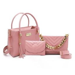 Kit Bolsas Femininas 3 Peças Tote e Tiracolo Com Porta Documentos