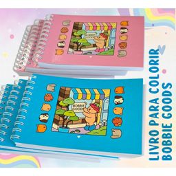 Bobie guds Livro de colorir bobie guds Encadernado 50 e 100 folhas Capa dura e Capa flexível