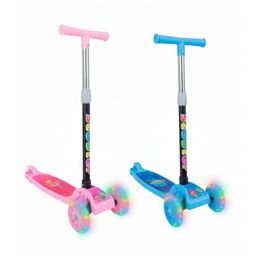 Patinete infantil 3 rodas com led ajustável scooter dobrável menino menina