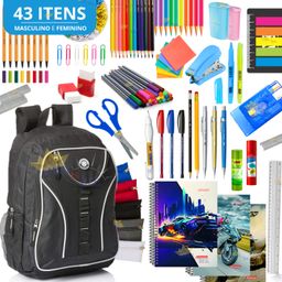 Kit Material Escolar Completo Com Sem Mochila Escolar Material Estojo Escolar Volta As Aulas 2026