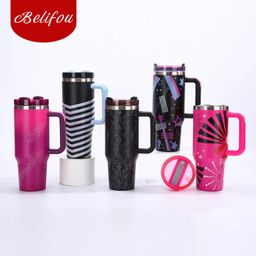 Belifou Garrafa Térmica Copo Boneca Rosa 1200ml Inox Com Tampa e Canudo Personalizado Modelo