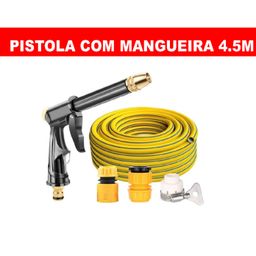Mangueira Lava Jato 4.5M Pistola De Água Lavadora Alta Pressão Ágil