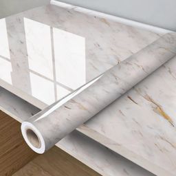 Papel de Parede Mármore Lavável Quarto Sala Cozinha Banheiro Autocolante