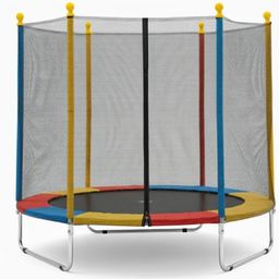 Pula Pula Grande tamanho 1,80m x 1,60m Cama Elástica Infantil Trampolim Playground Desmontável