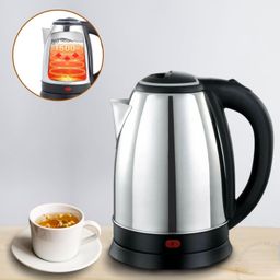 Chaleira Elétrica Inox 1,8L 110V Térmica Café Chá Água Quente Desligamento Automático Ferve Rápido