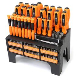 Jogo Conjunto 100 Peças Chaves de Fenda Phillips Bits Pontas Magnetizadas FortG