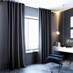 Cortina Blackout Para Quarto Sala Cozinha PVC Corta 100% Luz 2,80 Largura X 2,30 Altura Grande