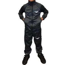 Kit Masculino Infantil Básico Cinza Para o Frio Blusa e Calça Jogger - Tamanhos do 04 ao 16 - Pronta Entrega