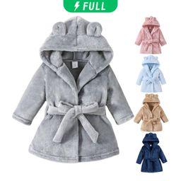 Roupão Infantil Quentinho Com Capuz e Cinto Tecido Plush Antialérgico