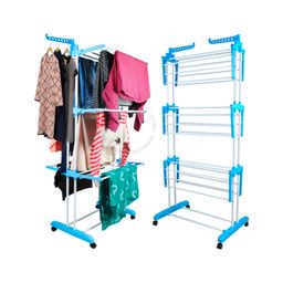 Varal De Chão Roupa Calcinha Grade 3 Andares Dobrável Portátil