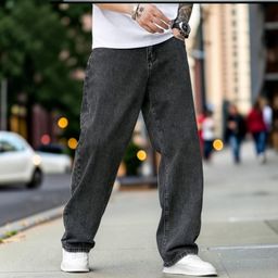 Calça Balão Calca Jeans Masculina Bag Boca Larga Streetwear