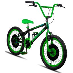 Bicicleta Infantil Aro 20 BMX STX Flame Freio V-Brake Aro Aero Menino 6 a 10 Anos
