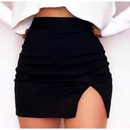 Saia Curta Feminina Com Fenda Suplex