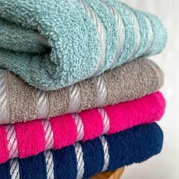 Kit 6 Toalhas Grande 100% Algodão Luxo Macia Várias Cores