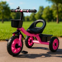Bicicleta Infantil Andador Triciclo 03 Rodas Com Cestinha Para Crianças