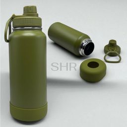 Garrafa Inox Térmica Com Capinha Protetora De Silicone Antiderrapante 1000ML