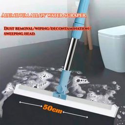 Rodo De Silicone Limpador de Vidro Piso Com Gancho Secos e Molhados Uso Duplo Limpeza Mágica