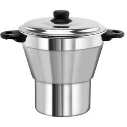 Cuscuzeira Antiaderente Alumínio Panela De Vapor 15cm