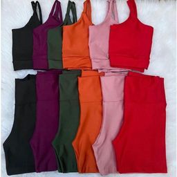 Conjunto de Short e Top com bojo Feminino Cintura Alta  Suplex para Academia