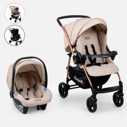 Carrinho Bebê Conforto até 22kg Travel System Rio 22 4 Rodas Mon Amour Preto burigotto