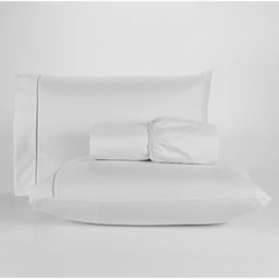 Jogo De Lençol Casal Com Elastico 3 Peças Percal 400 Fios Acetinado Toque Macio