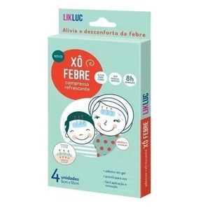Kit 4 unidades Compressa Refrescante para Alívio da Febre com 4 Unidades Fever Friends - Babydeas