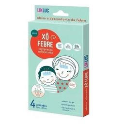 Kit 4 unidades Compressa Refrescante para Alívio da Febre com 4 Unidades Fever Friends - Babydeas