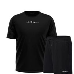 Kit Bermuda+Camiseta New Fluid Dry Fitness Academia Alpha Co
