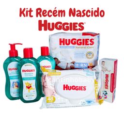 Kit Higiene Recém Nascido Huggies completo 6 itens para bebê