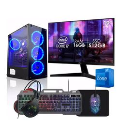 Pc Gamer Completo Intel 17 16gb Ssd 512gb Mon 19 Strong Tech