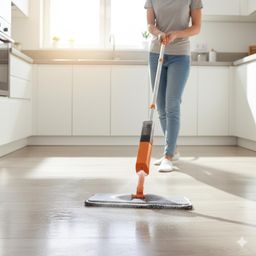Mop Spray Fit Esfregao Para Limpeza da Casa Com Gatilho e Reservatorio Dispenser Para Agua Desinfetante