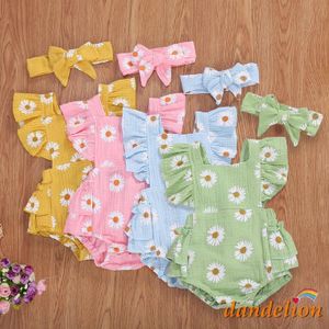 - Conjunto De Roupa Infantil Feminino Respirável Com Estampa Daisy E Mosca + Laço