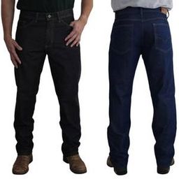 Kit 2 Calça Jeans Masculina Tradicional Corte Reto Promoção Resistente Linha Premium