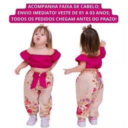 Conjunto Infantil Menina Promoção (1 A 3 ANOS)