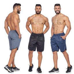 Kit 3 Bermudas masculinas street Fitness para atividade física e academia Garra Sport
