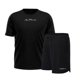 Kit Bermuda+Camiseta New Fluid Dry Fitness Academia Alpha Co
