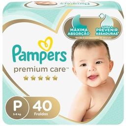 Fralda Pampers Premium Care P - 40 fraldas