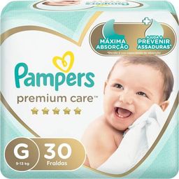 Fralda Pampers Premium Care G - 30 fraldas