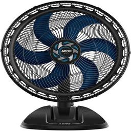Ventilador de Mesa Arno Xtreme Force Breeze 50cm VB50, 126W, 6 Pás, 3 Velocidades, Oscilação 80º, Power Zone, Modo Sono Tranquilo, Grade Chevron Zone…