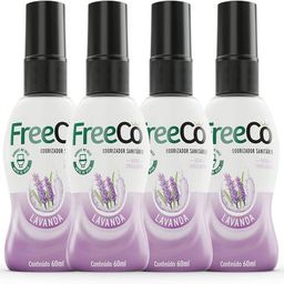 Freecô Bloqueador De Odores Sanitários - Lavanda 60 ml Pack com 4 unidades