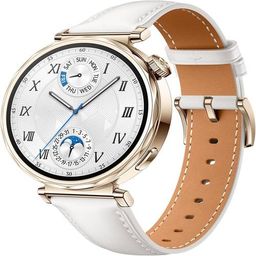 SmartWatch HUAWEI GT 5 42mm, Tela AMOLED, GPS, Compatível com iOS e Android Couro Branco