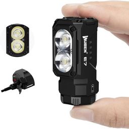 WUBEN E7 1800 Lumen Mini Lanterna Recarregável com Ímã - Lanterna EDC Super Brilhante de 6 Modos, LED Recarregável Tipo C; Lanterna de Bolso IP68 par…
